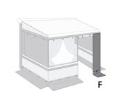 SEGMENT DE FACADE FRONT PANEL 20cm pour PRIVACY ROOM CS LIGHT 