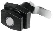 SERRURE PUSH LOCK RECTANGULAIRE NOIR ZADI SANS CYLINDRE 