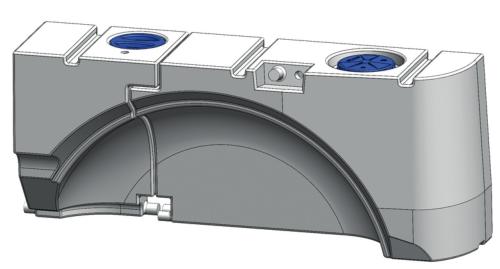 RESERVOIR SPECIAL PASSAGE ROUE VW T5 / T6 - 93 l 