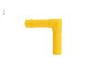 LOT DE 2 RACCORD COUD 90 POUR TUYAU 10mm - JAUNE