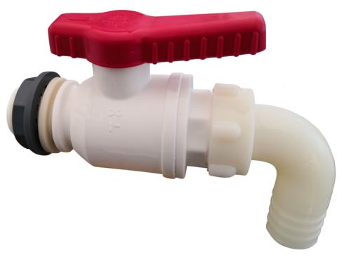 ROBINET VANNE DE VIDANGE PLASTIQUE SORTIE Ø25 mm (3/4")