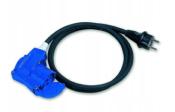 ADAPTATEUR SHUKO MALE/CEE FEMELLE + SHUKO FEMELLE 1.5M 3x1.5²