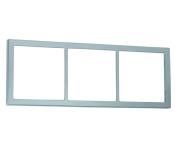 CADRE FINITION ALU MAT TRIPLE 62 x 168 mm SERIE PRESTO 2000