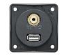 PRISE USB + jack Audio 5V / 1A BERKER INTEGRO - GRIS ANTHRACITE