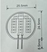 AMPOULE 18 LEDS BLANC CHAUD G4 1W 45 LUMEN