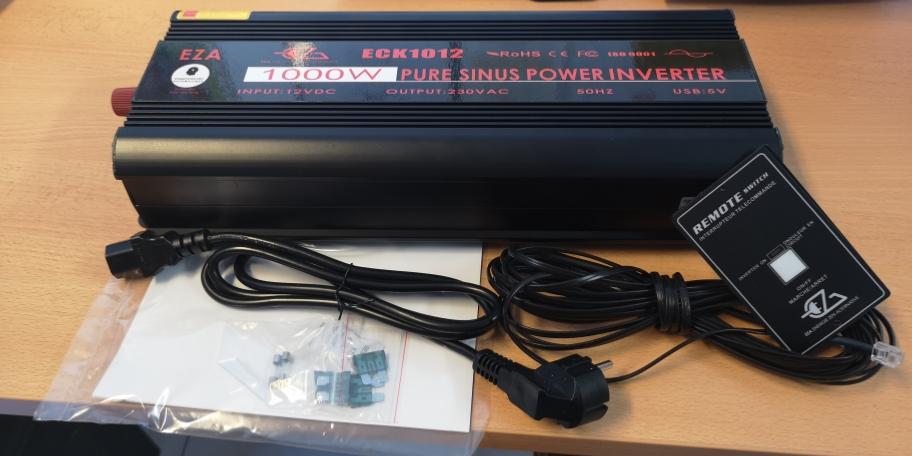 Convertisseur Pur Sinus 12V en 230V 1000W EZA ECK1012