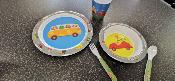 COFFRET ENFANT MELAMINE 5 PIECES KAMPA ANIMAL TRAFFIC