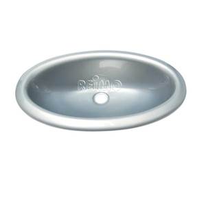 LAVABO ENCASTRABLE MINI-OVALE ARGENT 45 x 27,5 x 15 cm