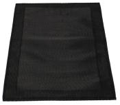 SET DE TABLE EN PVC COLORIS NOIR - LOT DE 2 