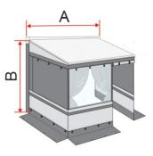 PRIVACY ROOM CS LIGHT 310 XL pour CaravanStore XL avec ouverture prof 250 cm 