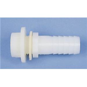RACCORD PASSE CLOISON DE RESERVOIR DROIT Ø19 mm