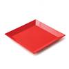 ASSIETTE A DESSERT CARREE 19CM MELAMINE PLASTOREX - ROUGE