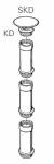 RALLONGE CHEMINEE SKD 45cm pour TRUMATIC S