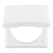 CADRE DE FINITION SIMPLE AVEC COUVERCLE BERKER INTEGRO - BLANC