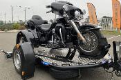 REMORQUE DUO POUR 2 MOTOS / SCOOTER / QUAD / SIDECAR - CADRE ORANGE