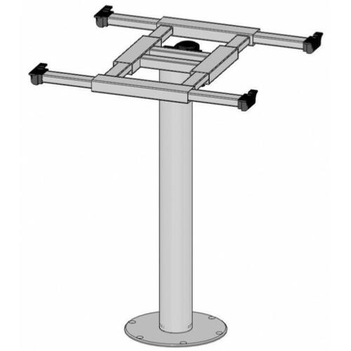 PIED DE TABLE COLONNE FIXE 717mm PLATEAU COULISSANT