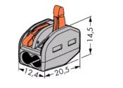 BORNES DE CONNEXION WAGO 2x4 mm²