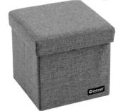 TABOURET RANGEMENT PLIABLE GRIS OUTWELL 30X30X29CM