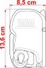 STORE CASSETTE FIAMMA F45S - 350cm - Boitier blanc - Toile ROYAL GREY