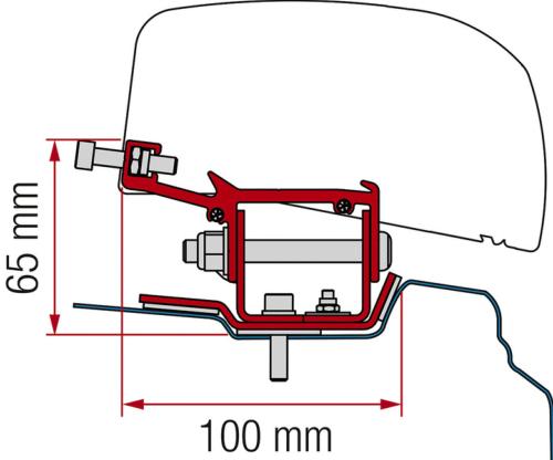 ADAPTATEUR FIAMMA POUR F40van Renault Trafic L1 APRES 2014  