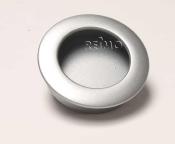 POIGNEE DE PORTE RONDE 70mm EN PLASTIQUE GRIS ARGENTE