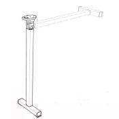PIED DE TABLE BASE T ARTICULATION HAUTE AJUSTABLE 590-780 mm 