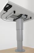 PIED DE TABLE TELESCOPIQUE 350-710mm, PLATEAU COULISSANT + PIED PIVOTANT PRIMERO CONFORT HVD