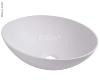 LAVABO OVALE "DESIGN" - PLASTIQUE BLANC 40 x 29 x 13,5 cm