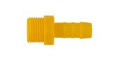 RACCORD D'EAU DROIT 3/8" POUR TUYAU 10MM - JAUNE