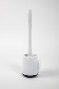 BROSSE DE TOILETTE SILICONE + SUPPORT ADHESIF