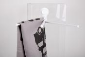 Porte-serviettes avec ventouse, 3 bras 337 x 66 x 140 mm