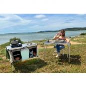 MEUBLE DE CUISINE MOBILE + TABLE Kitch&Box 100 x 50 cm