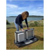 MEUBLE DE CUISINE MOBILE + TABLE Kitch&Box 100 x 50 cm
