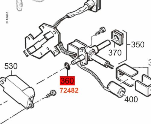 Joint torique 8x1,5 jaune E2400/E4000