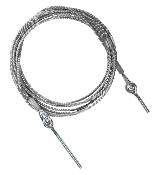 CABLES DE SECURITE EN ACIER POUR TOIT MTH - 4 Haubans en acier