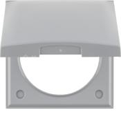 CADRE DE FINITION SIMPLE AVEC COUVERCLE BERKER INTEGRO - CHROME BRILLANT