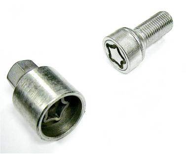 Vis coniques 14x125mm longueur 45mm ou 50mm tête 17mm