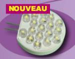 AMPOULE 18 LEDS BLANC CHAUD G4 - 1W