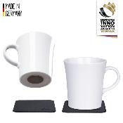 2 TASSES A CAFE PORCELAINE 270ml SILWY AVEC NANO-GEL-PADS MAGNETIQUE