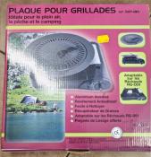 PLAQUE A GRILLADE EMAILLEE POUR RECHAUD GAZ