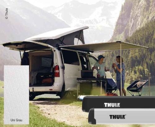 STORE THULE 3200 - 190x250m - Boitier NOIR - Toile Uni Grey