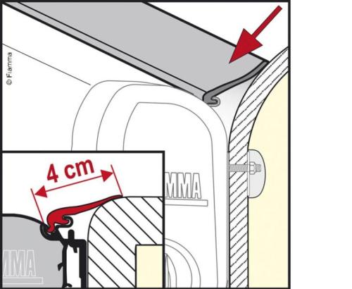 JOINT ANTI-PLUIE FIAMMA RAIN GUARD M largeur 4cm, au mètre