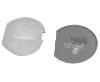 100 CAPUCHONS CACHE VIS 25MM GRIS CLAIR