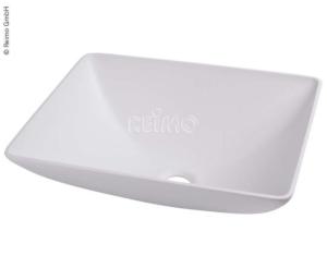 LAVABO RECTANGULAIRE "DESIGN" - PLASTIQUE BLANC 35 x 26 x 13,5 cm