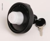 BOUCHON DE COUPELLE A EAU A VIS NOIR AVEC 2 CLES 