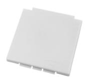 COUVERCLE DE RECHANGE CARRE BLANC POUR PRISE CEE EXTERIEURE ENCASTREE
