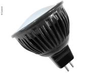 AMPOULE  LED A CULOT MR16 -12V GU4, 5 W AVEC 4 CMS BLAND CHAUD