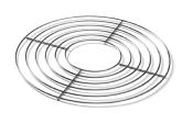 GRILLE SUPERIEUR POUR FOUR  GAZINIRE OMNIA 