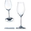2 FLUTES A CHAMPAGNE CRISTAL SILWY® AVEC SOUS-VERRE MAGNETIQUE