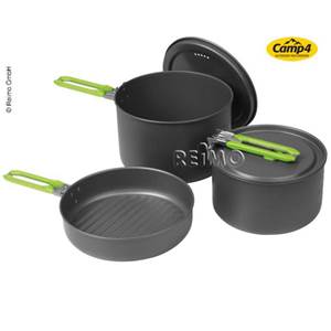 BATTERIE DE CUISINE ELITE GRIS/VERT 5 PIÈCES 